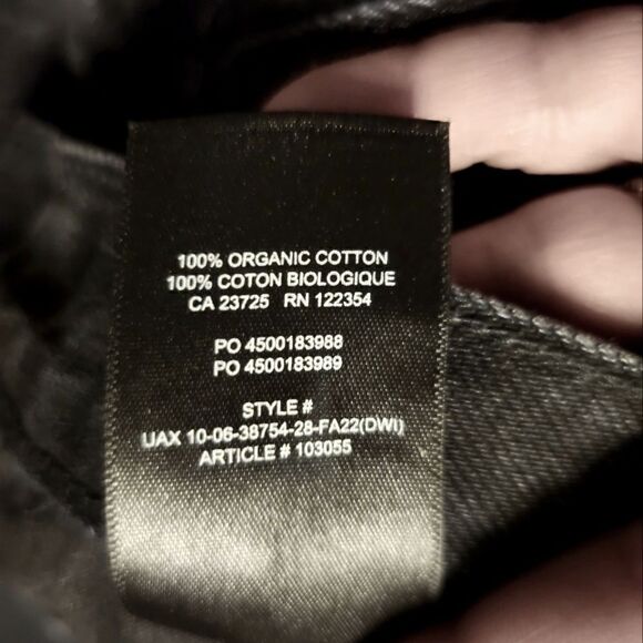 Aritzia Denim Forum The Joni High Rise Loose Fit Denim Jean Black Wash Size 24 - Picture 10 of 10